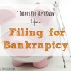 filing for bankruptcy, financial advice, bankruptcy