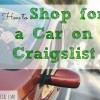 shopping a car on Craiglist, Craigslist, shopping a car